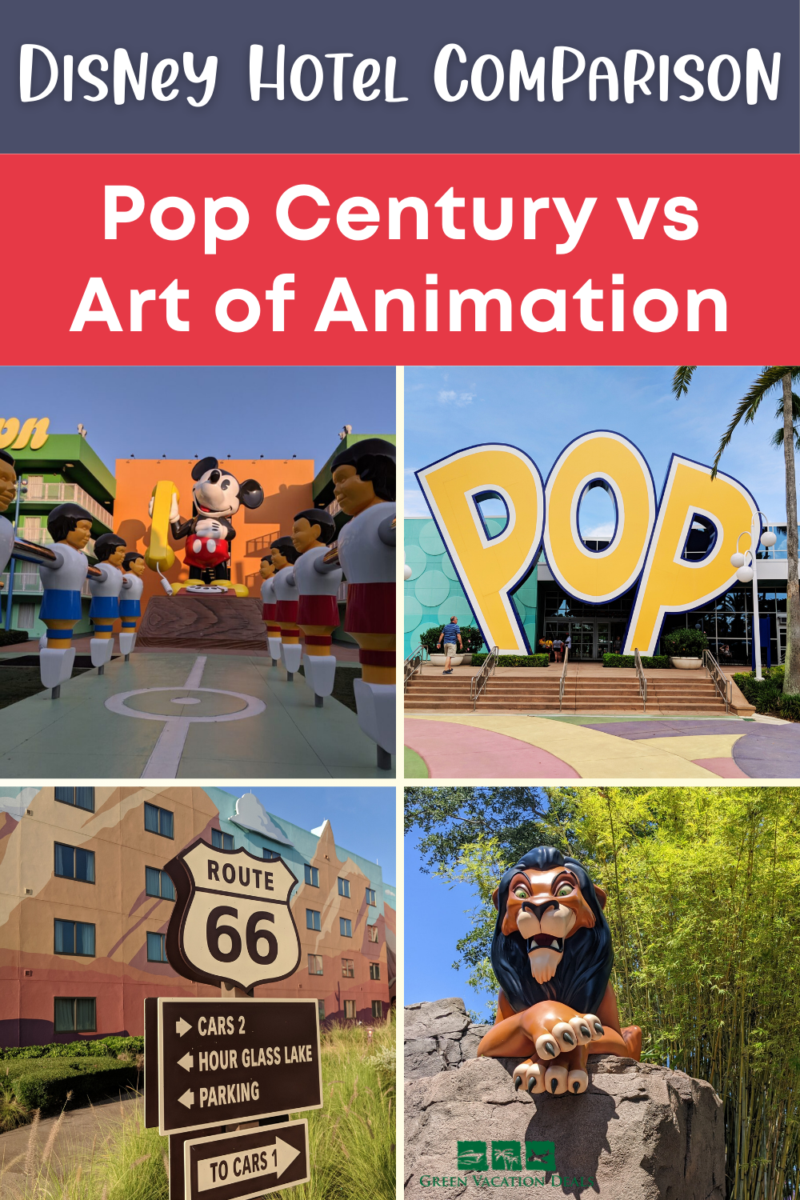 Art of Animation vs Pop Century Disney Hotel Comparison