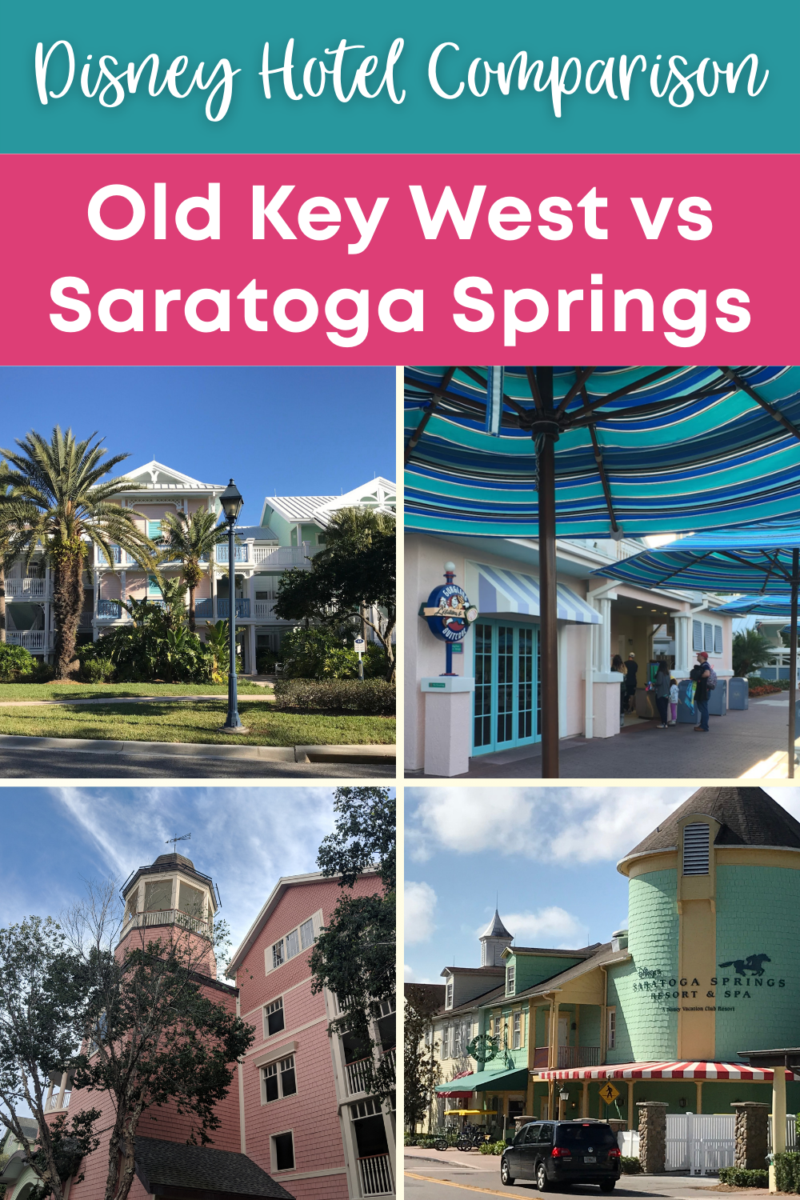 Disney Hotel Comparison of Old Key West vs Saratoga Springs