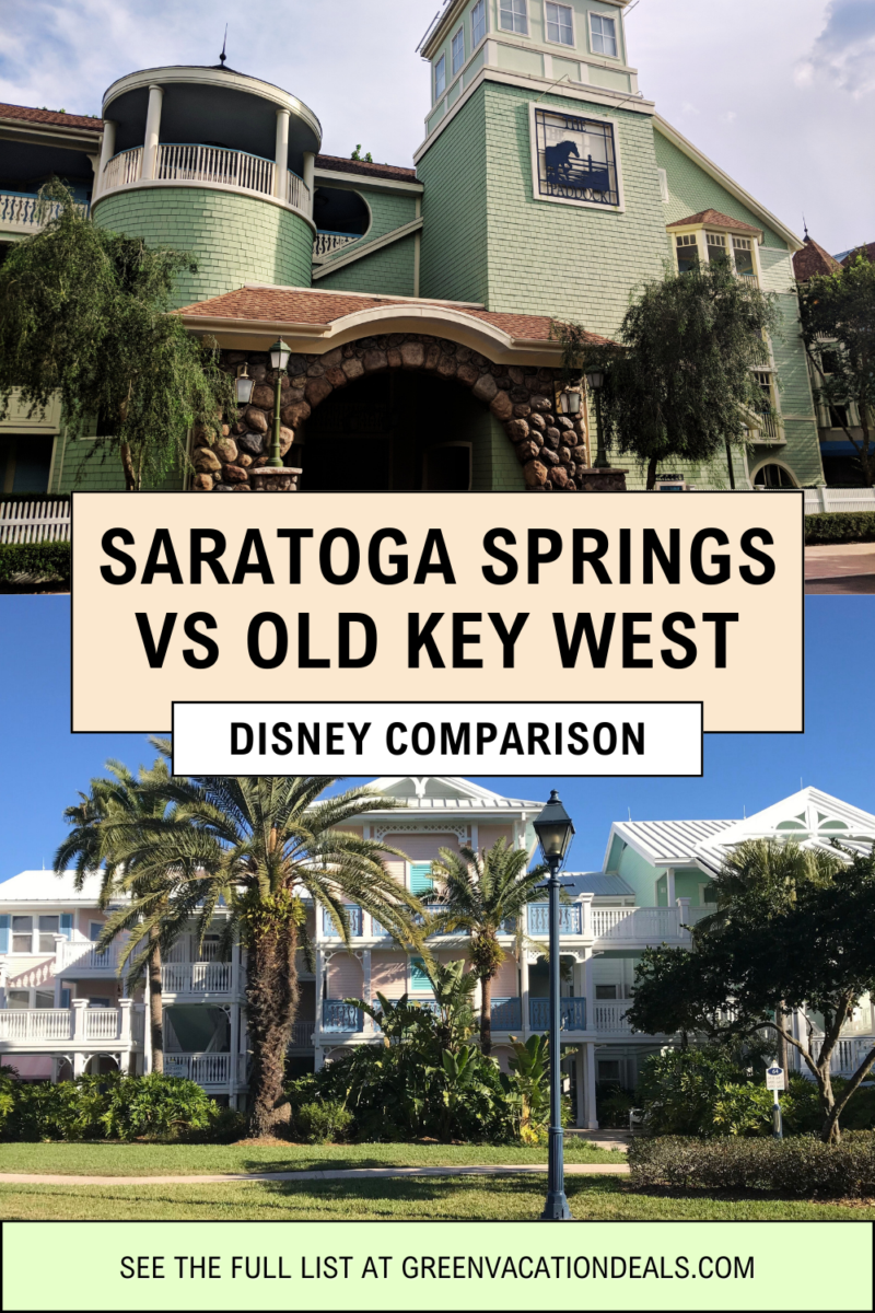 Saratoga Springs vs Old Key West Disney Comparison