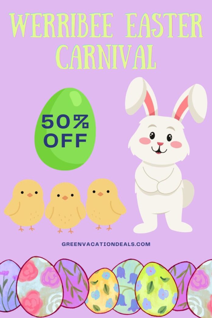 Werribee Easter Carnival Discount Ticket for 50% off