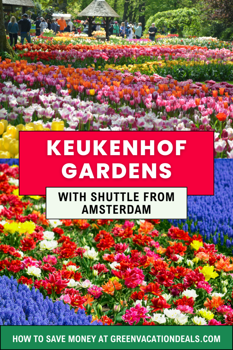 Keukenhof Gardens with shuttle from Amsterdam - discover how to save money at Green Vacation Deals