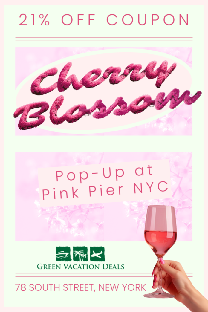 Cherry Blossom Pop Up At Pink Pier NYC Coupon