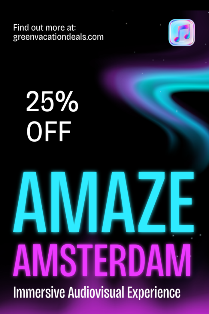 AMAZE Amsterdam Immersive Audiovisual Experience: 25% Off Tickets