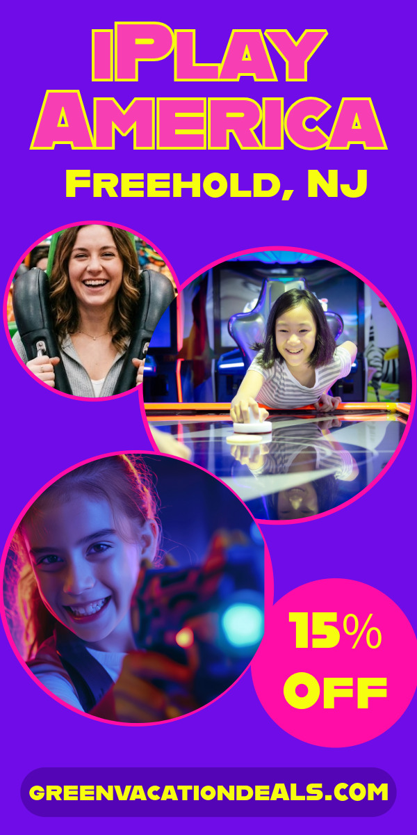 Iplay America Freehold New Jersey Coupon Coupon for 15% off iPlay America in Freehold, NJ