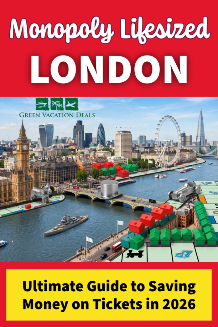 Monopoly Lifesized London Discount Tickets Monopoly LIfesized London: How to save money on tickets in 2026