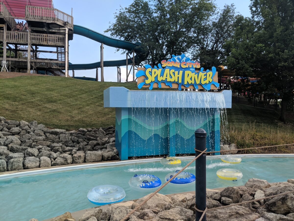 Splash River lazy river at Soak City at Kings Island in Cincinnati, Ohio