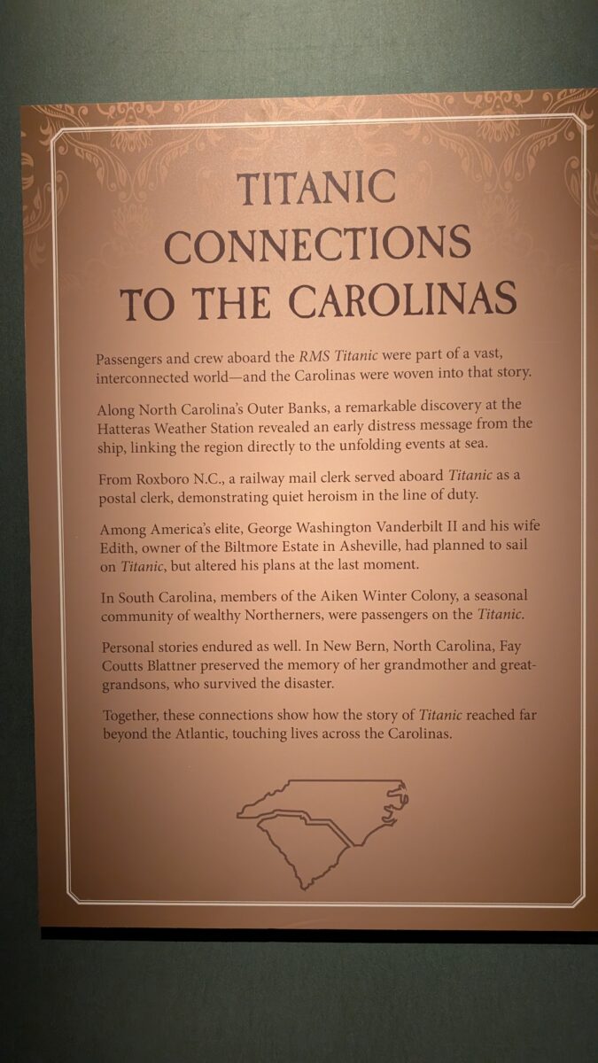 Titanic The Exhibition in Charlotte shows Carolina connections to the doomed ship