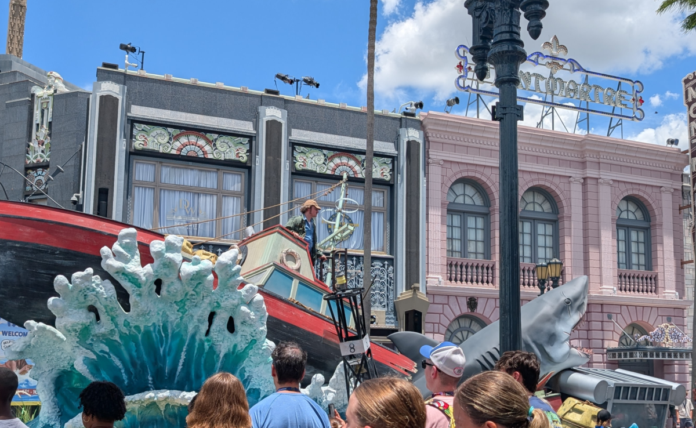 A picture from the Jaws part of the Universal Mega Movie Parade at Universal Studios Florida