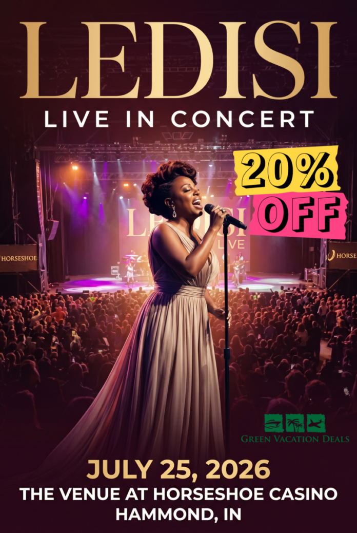 Ledisi Live in Concert Hammond Indiana: 20% off ticket