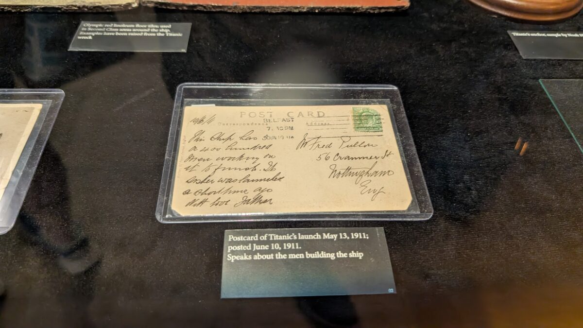 Titanic: The Exhibition artifacts