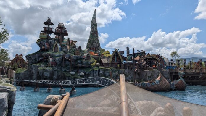 Isle Of Berk Epic Universe Orlando Florida Isle of Berk, the How to Train Your Dragon section of Epic Universe park in Orlando, Florida