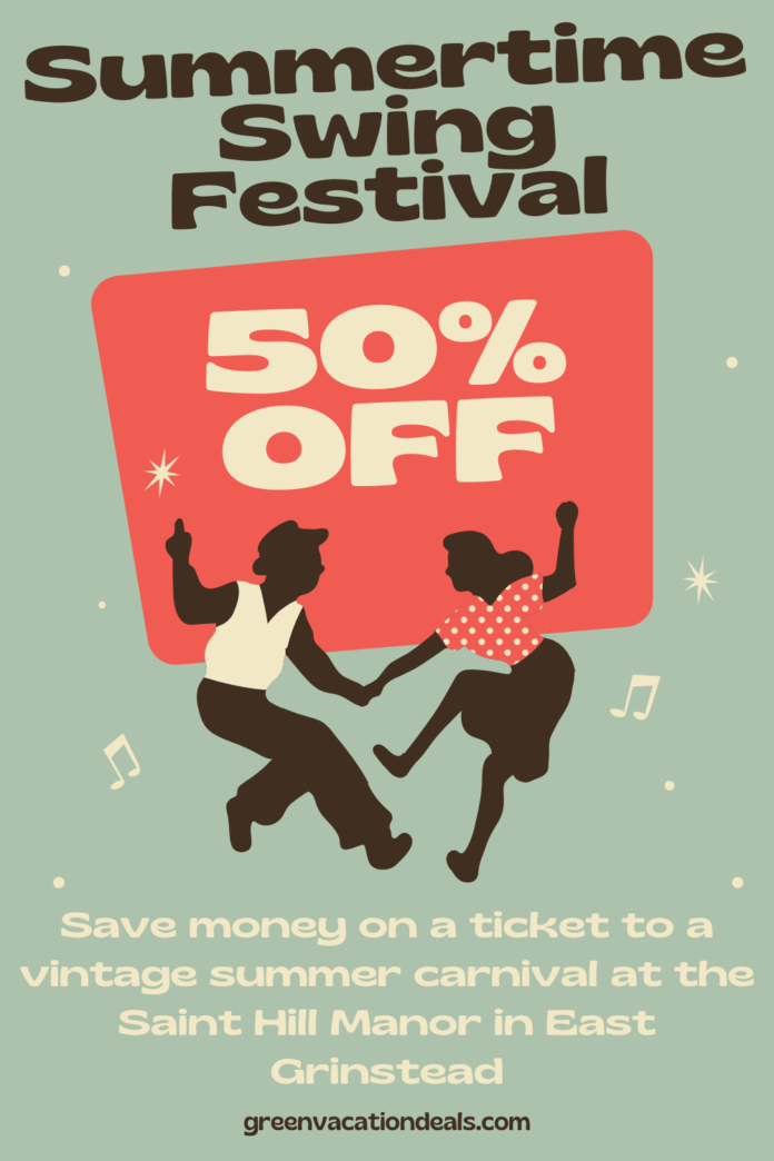 Summertime Swing Festival East Grinstead Discount Ticket Save 50% on a ticket to the Summertime Swing Festival at Saint Hill Manor