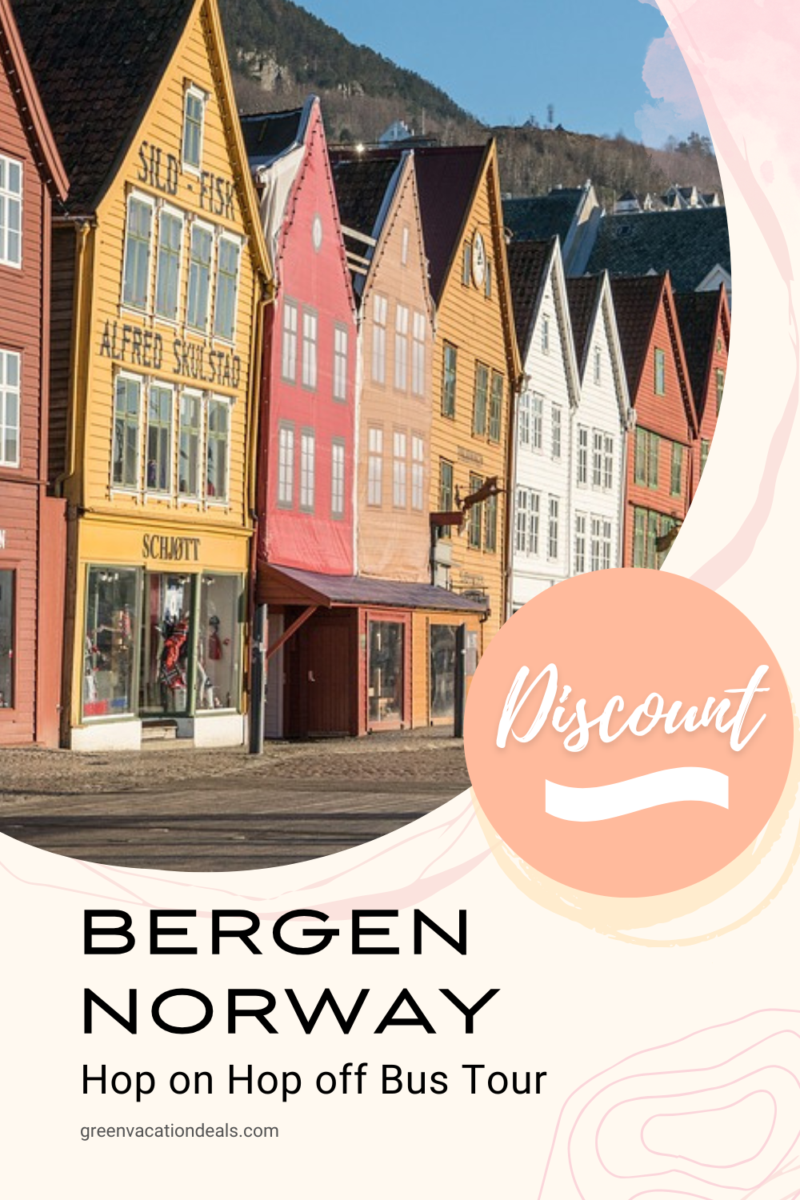 Discounted Bergen Norway hop-on hop-off sightseeing bus tour