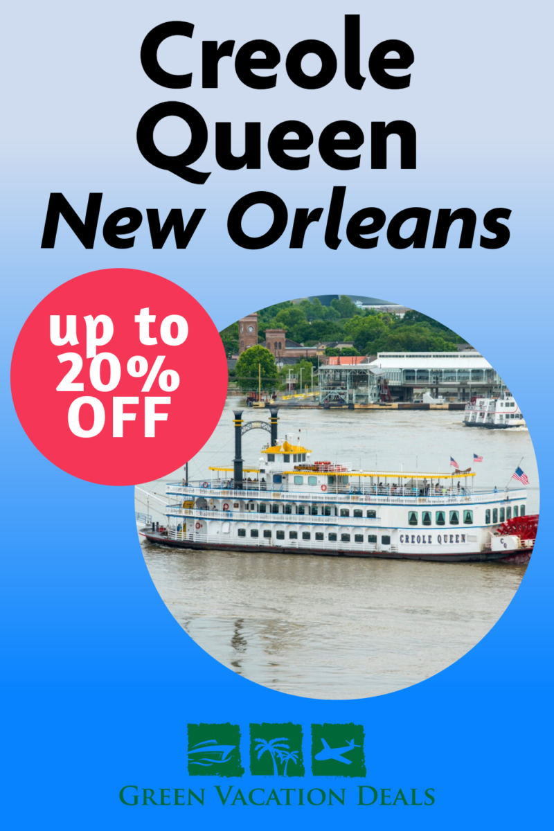 Creole Queen New Orleans discount of up to 20% off
