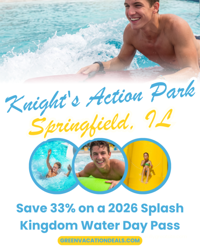 Knights Action Park Springfield Illinois Splash Kingdom Water Day Pass Coupon Knight's Action Park Springfield IL: Save 33% on a 2026 Splash Kingdom Water Day Pass