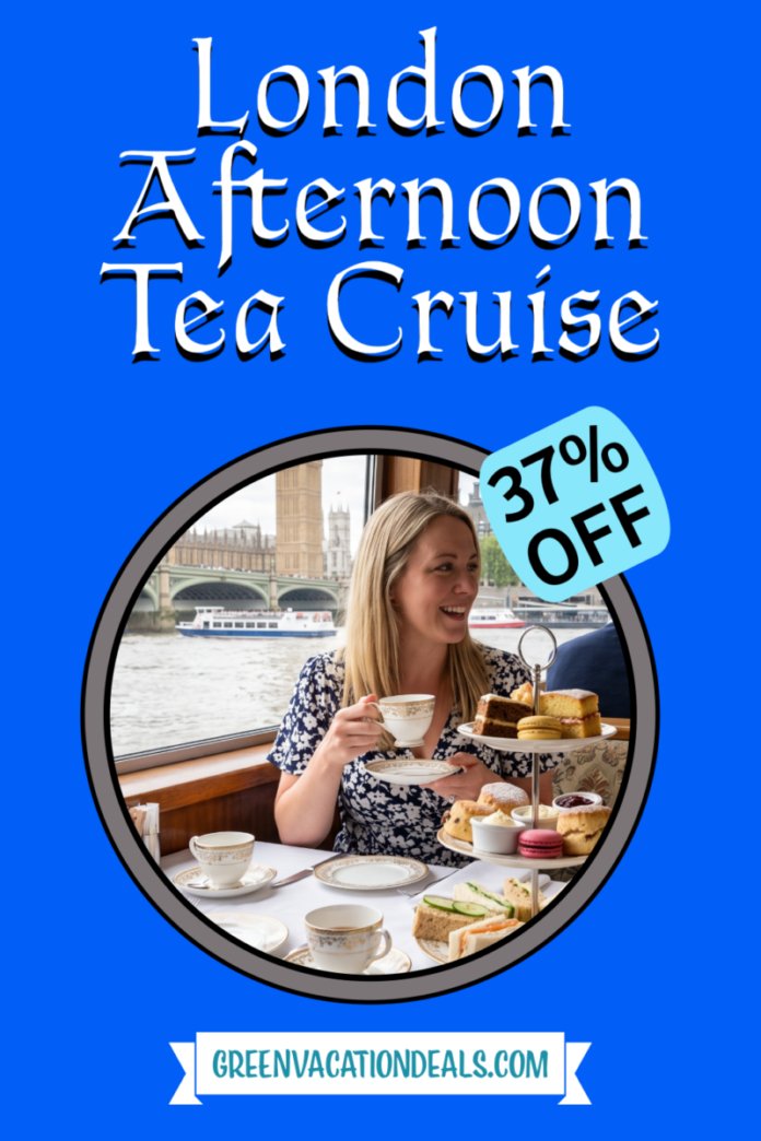 London Afternoon Tea Cruise Discount Ticket London Afternoon Tea Cruise: Discount Voucher for 37% Off