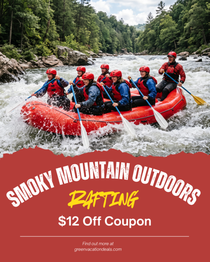 Smoky Mountains Outdoor Rafting Coupon Smoky Mountain Outdoors Rafting: $12 off coupon