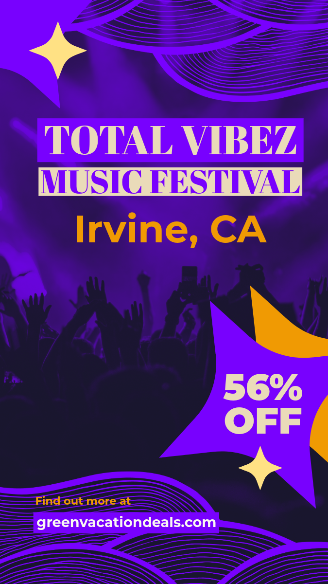 Total VIbez Music Festival Irvine Coupon Total Vibez Music Festival Irvine CA Coupon for 56% Off