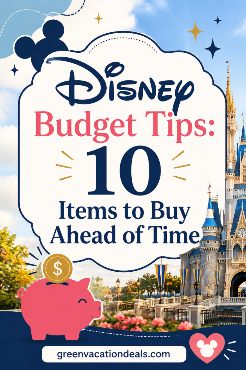 Disney budget tips - 10 items to buy ahead of time