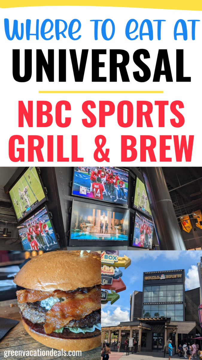 Where to eat at Universal NBC Sports Grill and Brew