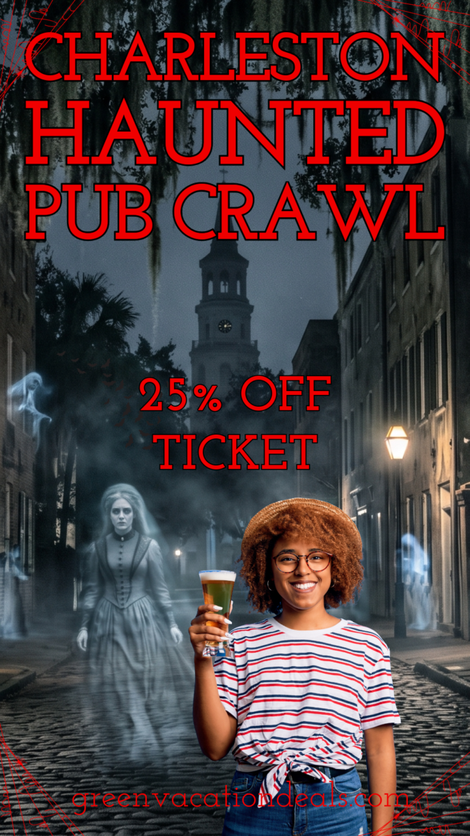 Charleston Haunted Pub Crawl Discount Ticket 25% off Charleston Haunted Pub Crawl: Promo Code
