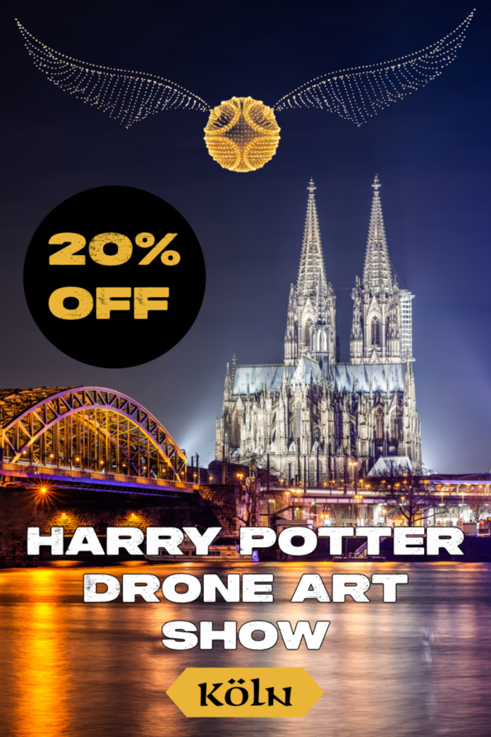 DroneArt Show Harry Potter Galopprennbahn Köln Weidenpesch Discount Code Save 20% off a ticket to DroneArt Show: Harry Potter at Galopprennbahn Köln Weidenpesch
