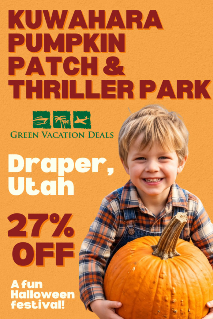 Kuwahara Pumpkin Patch Thriller Park Draper Utah Coupon Kuwahara Pumpkin Patch and Thriller Park in Draper Utah: Coupon for 27% off a ticket