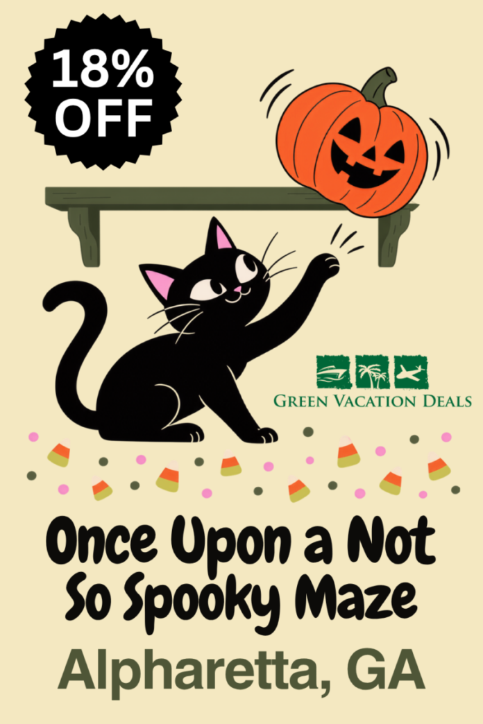 Once Upon A Not So Spooky Maze Alpharetta GA Coupon Code: 18% Off a Halloween themed fall scavenger hunt