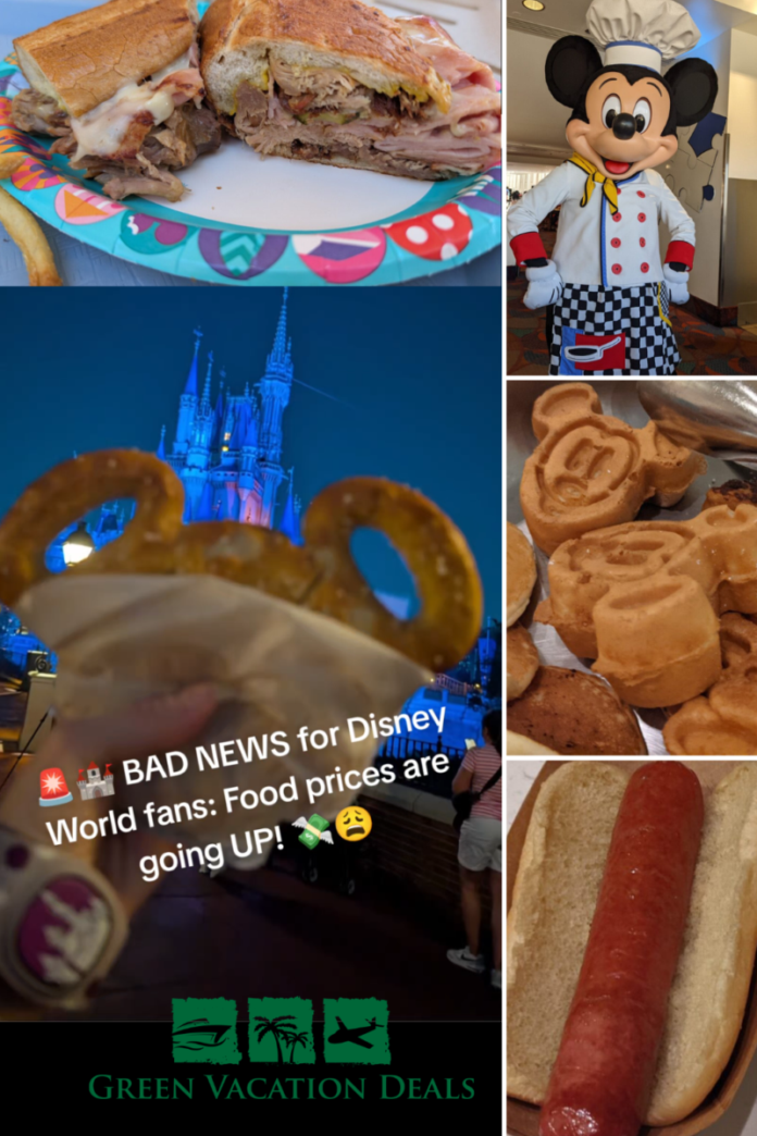 Disney World Food Price Increases Bad news for Disney World fans: food prices are going up!